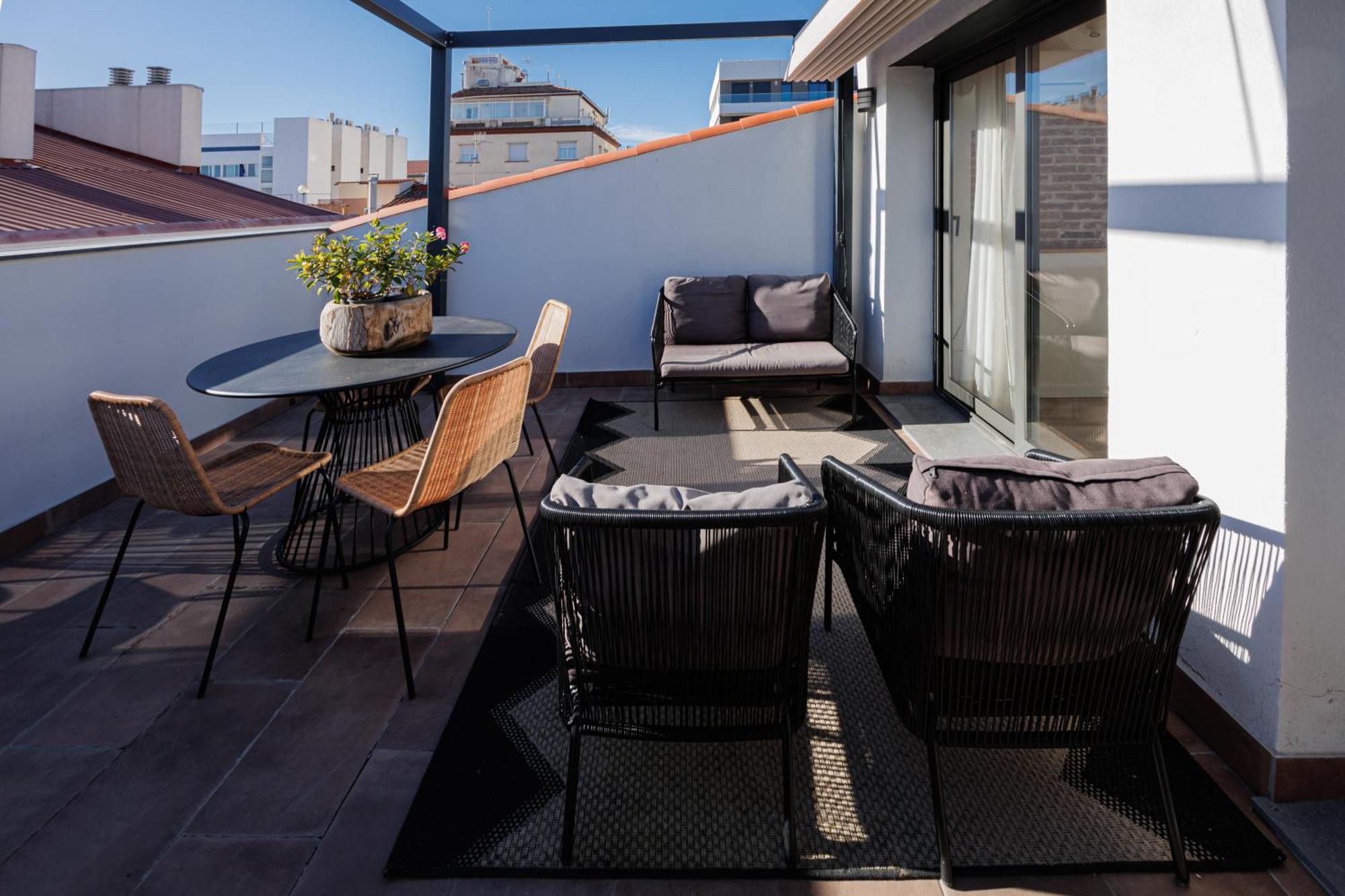 Atico Duplex Playa Area Barcelona Con Spa Exterior Montgat Eksteriør billede